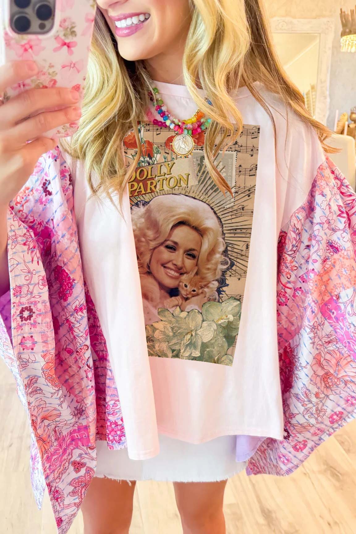 Pink Dolly Print Mix & Match Tee(No Patch)